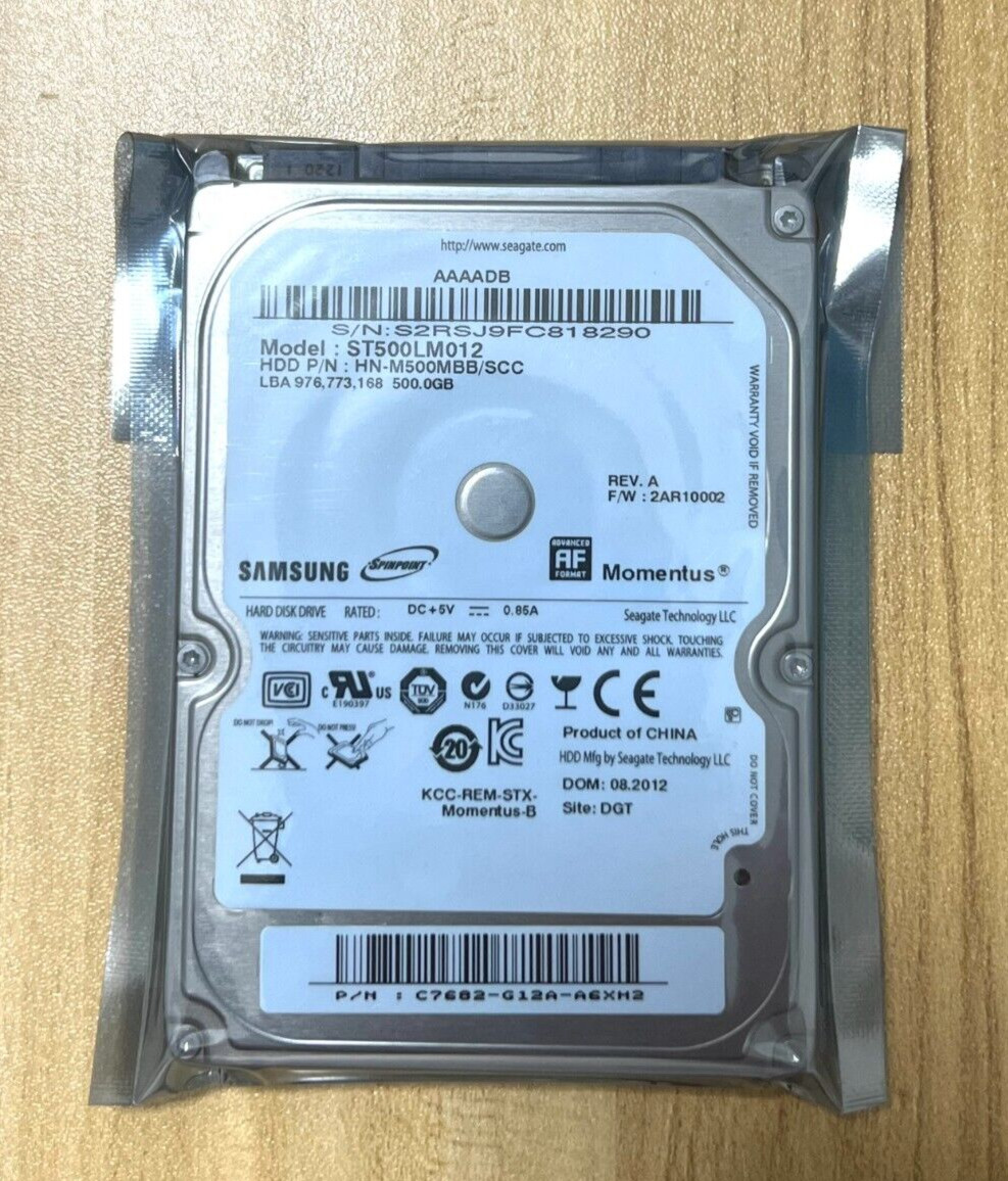NEW Samsung ST500LM012 500GB 5400RPM 2.5"Laptop HDD Hard Disk Drive