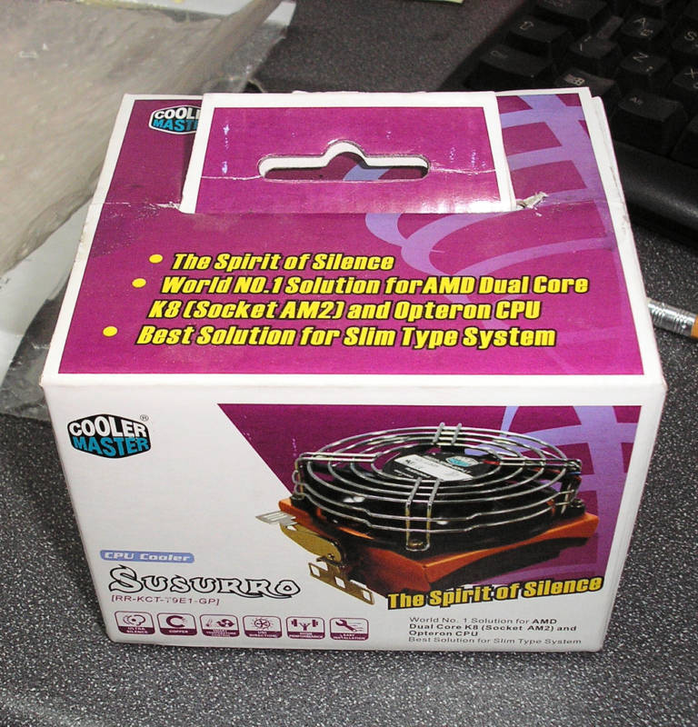 Cooler Master Susurro RR-KCT-T9E1 CPU Cooler for AMD 754/939/940/AM2 - NEW