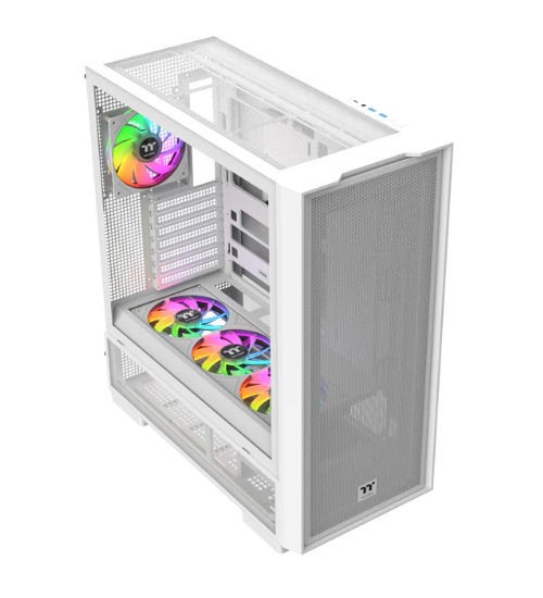 Thermaltake S3800 CR ARGB TG Mid Tower Case (White), CA-11K-00M6WN-00