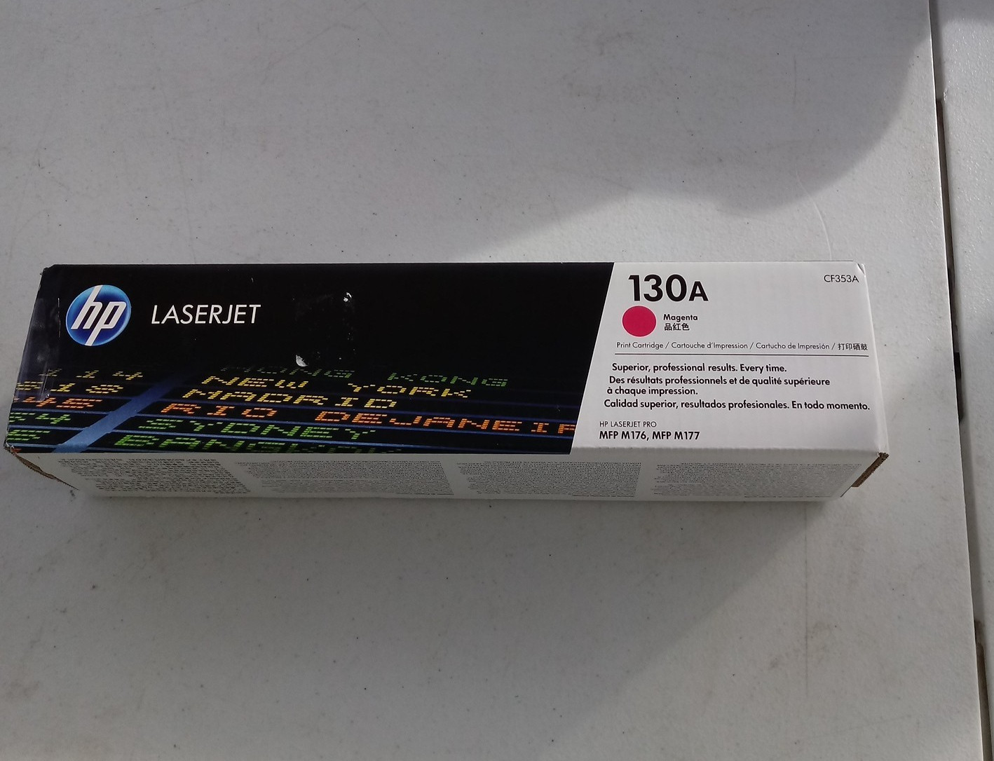 Genuine HP 130A CF353A Magenta  Toner Cartridge Laserjet Pro MFP M176 M177. NEW