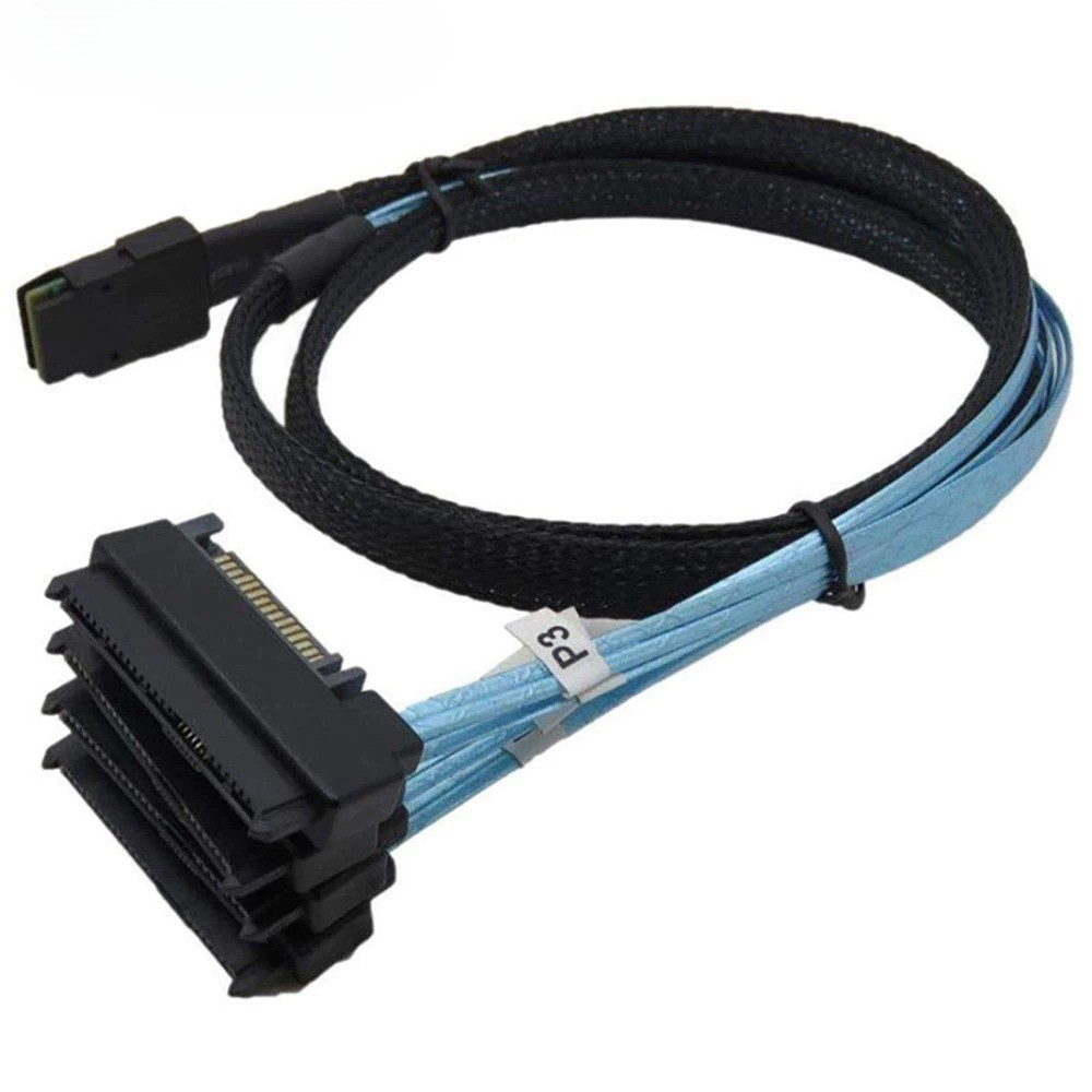 Mini SAS SFF-8087 to SAS SFF-8482 2 in 1 Internal Server High Speed Cable