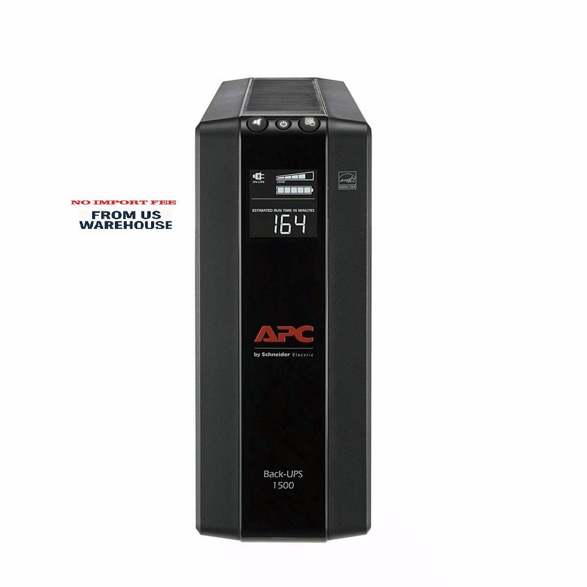 APC Back-UPS Pro 1500VA 900W Compact Tower 120V 15A BX1500M - Refurbished