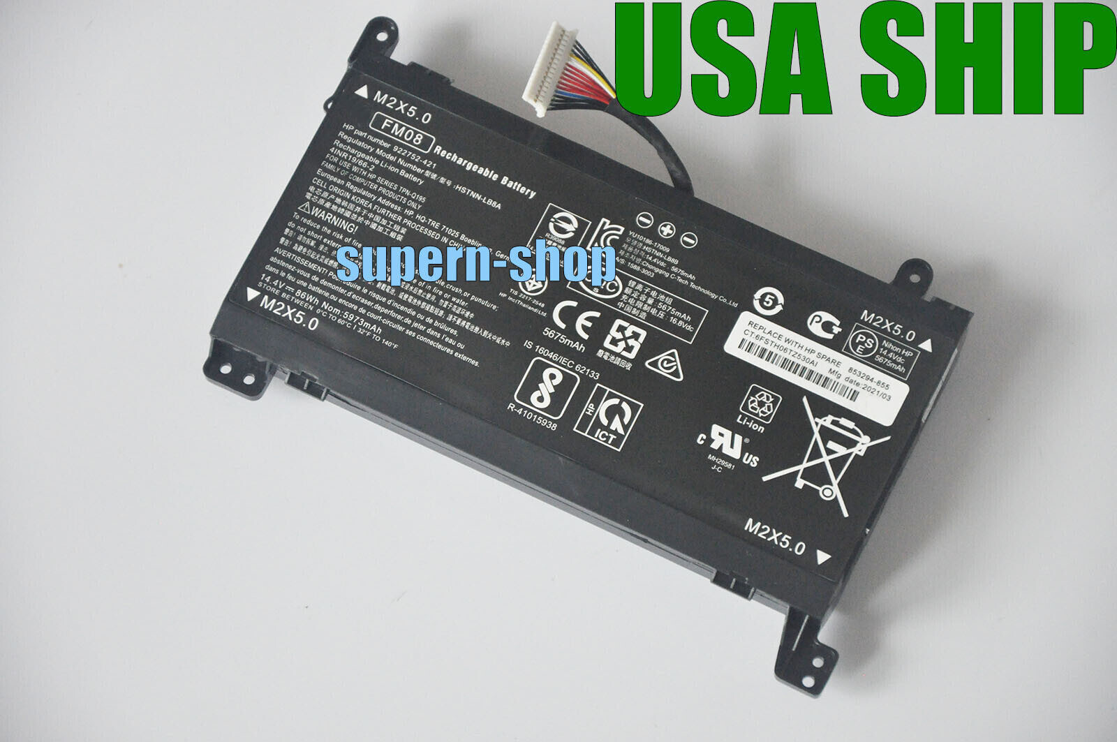 New Genuine FM08 battery for HP OMEN 17-an005TX 17-an007TX 17-an008TX 17-an009TX