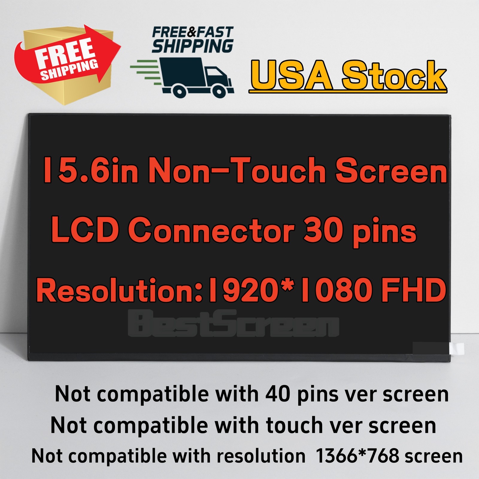 NE156FHM-N4X N156HCA-E5B REV.C1 15.6" LED LCD Screen FHD Display Panel