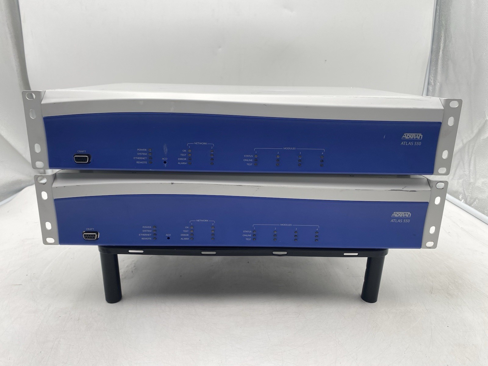 Lot of 2 AdTran Atlas 550 1200305E2 Integrated Access Device w/ 6x OCTAL FXS