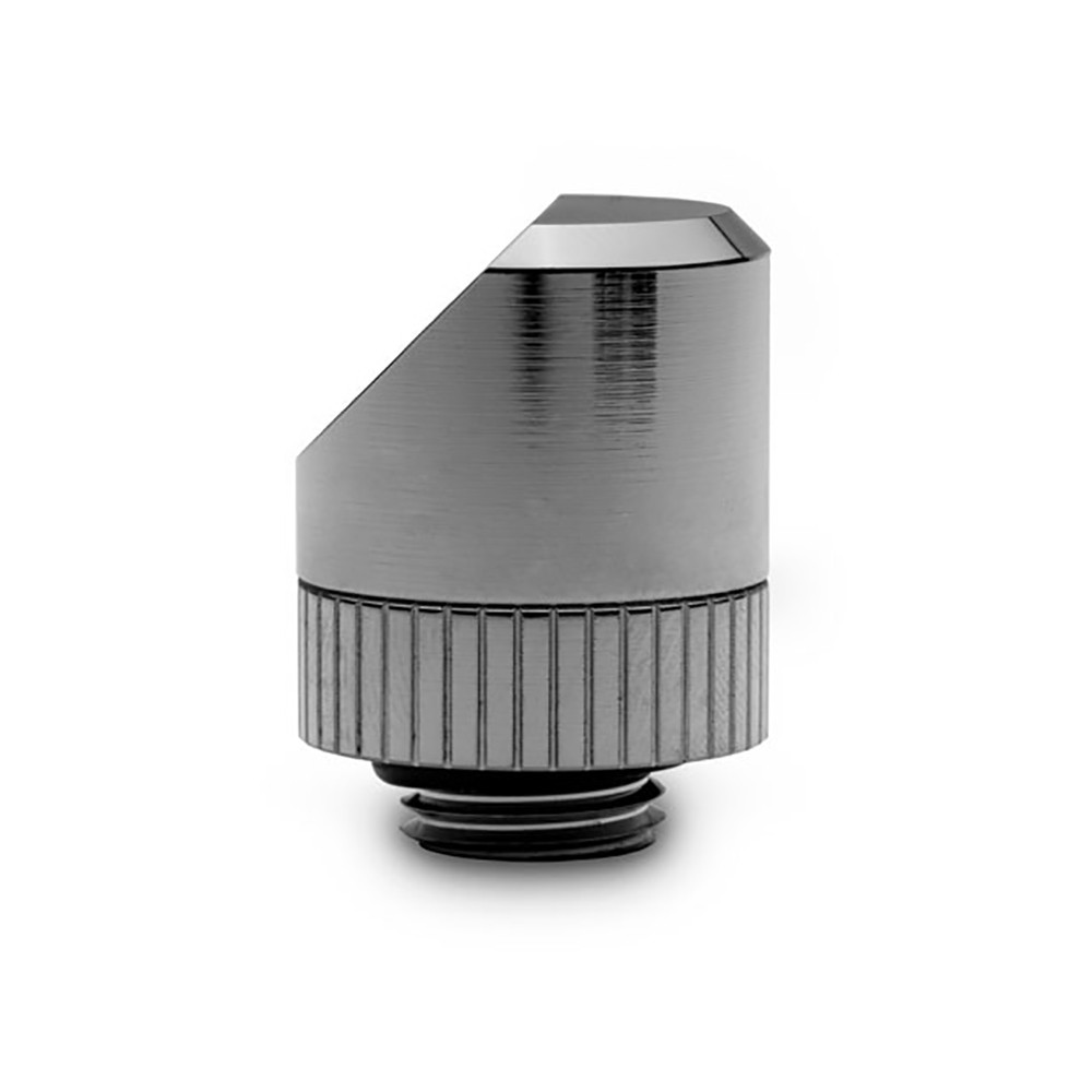 EKWB EK-Torque 45 Degree Angled Rotary Fitting, Black Nickel, 2-pack