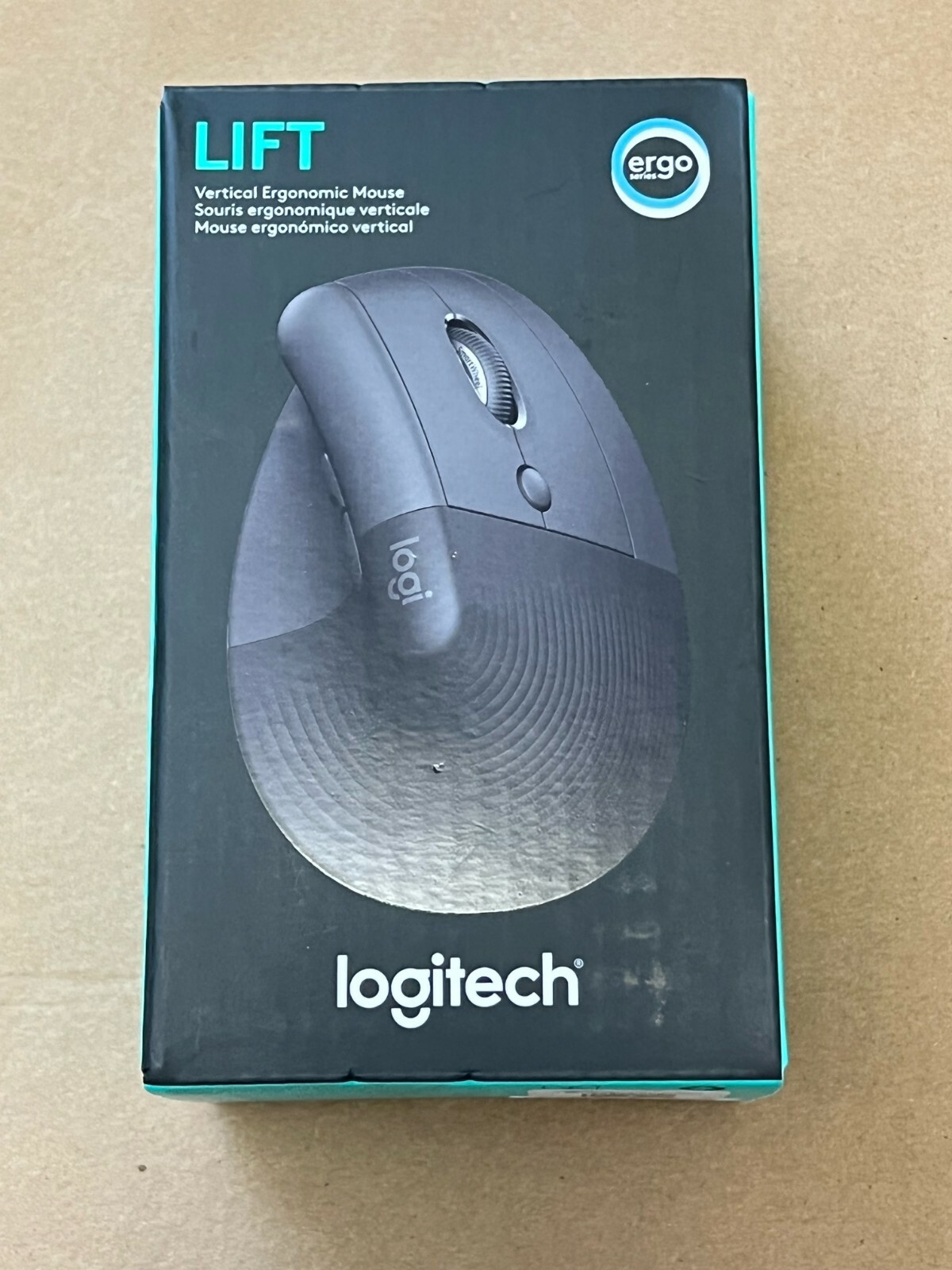 NEW LOGITECH LIFT VERTICAL ERGONOMIC MOUSE COLOR GRAPHITE 910-006466 FAST SHIPPN