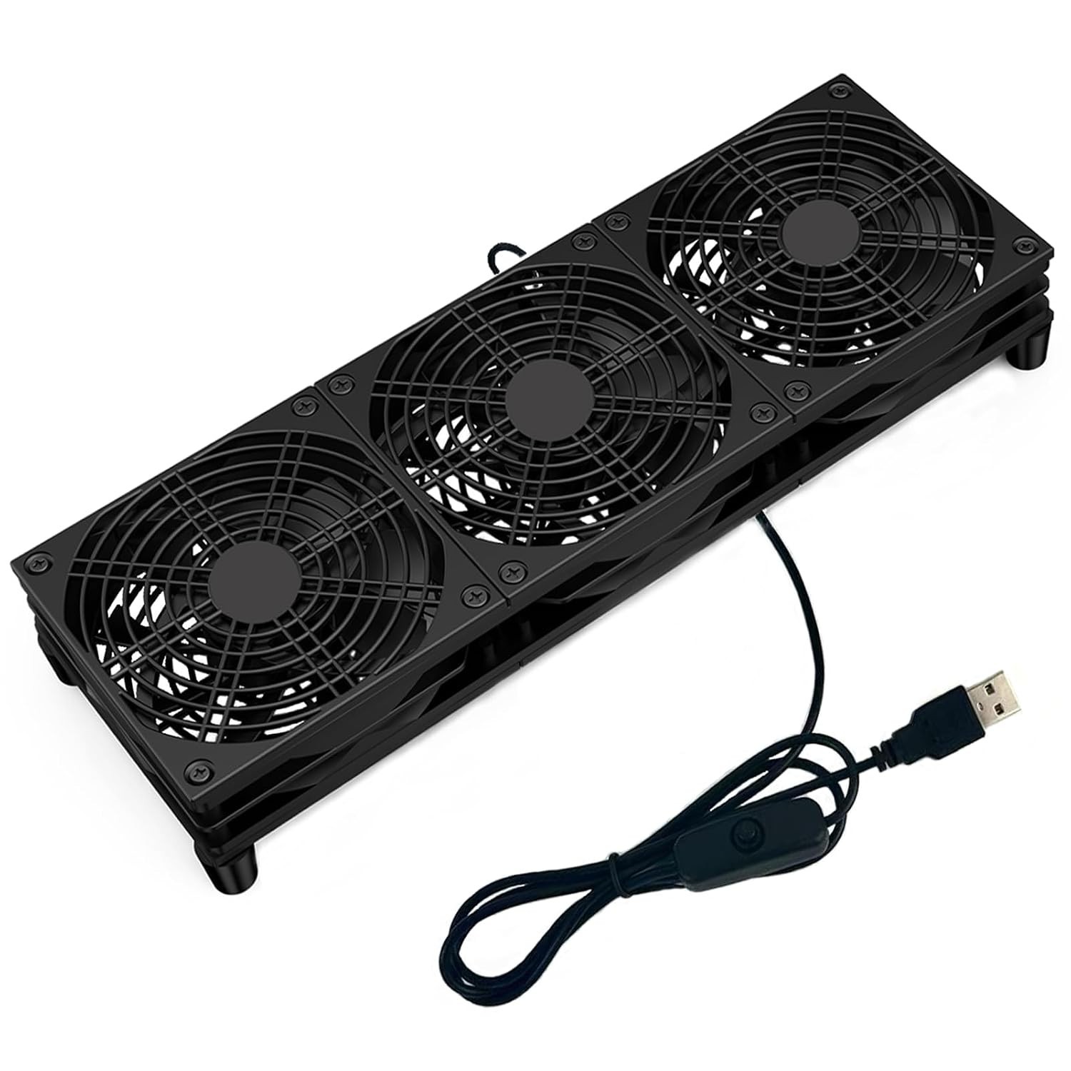 VTRETU Router Cooling Fan for Computer Cooler Audio Video Network Cabinet Ser...