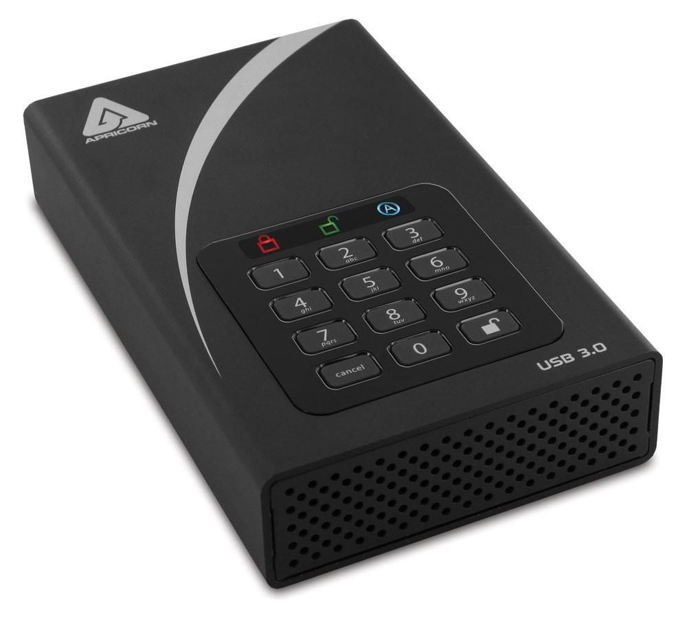 Apricorn ADT-3PL256-6000 6TB Aegis Padlock DT Secure **New Retail** 256BIT H ~E~