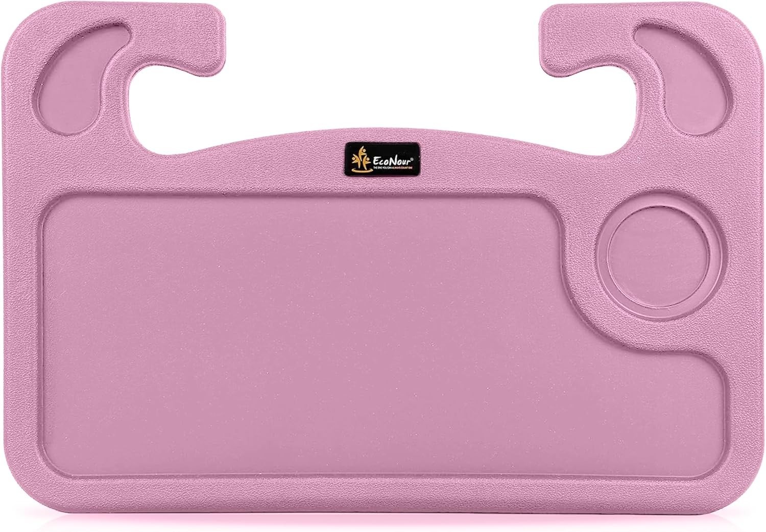 Elegant Pink 2-in-1 Car Tray for Laptop & Food - Lightweight and Easy to Use