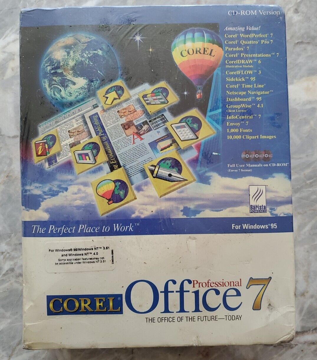 Corel Office 7 Professional PC Program - New and Sealed in Box