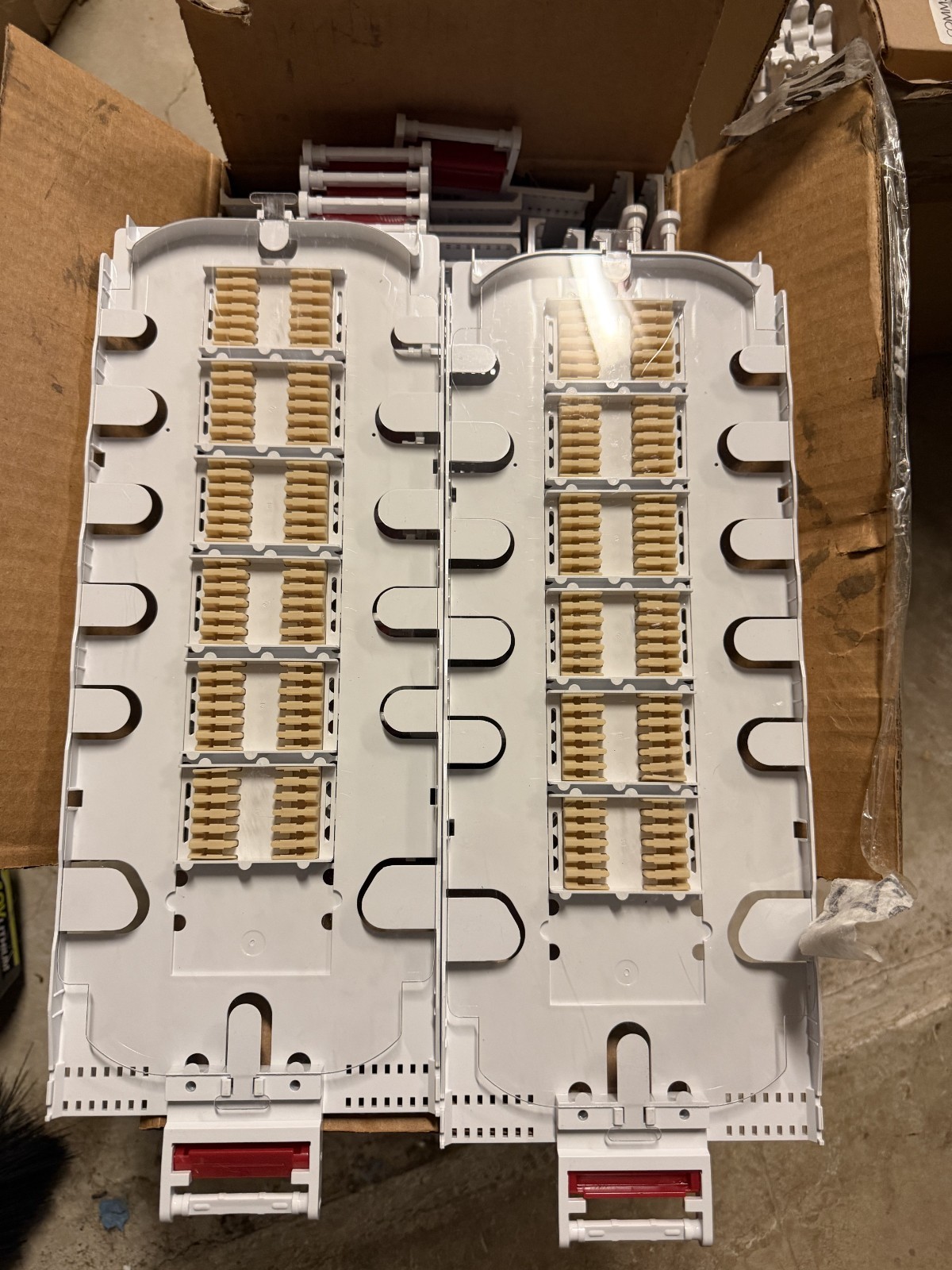 Set of 5 36ct Commscope D Trays Single Splicing FOSC-ACC-D-TRAY-36