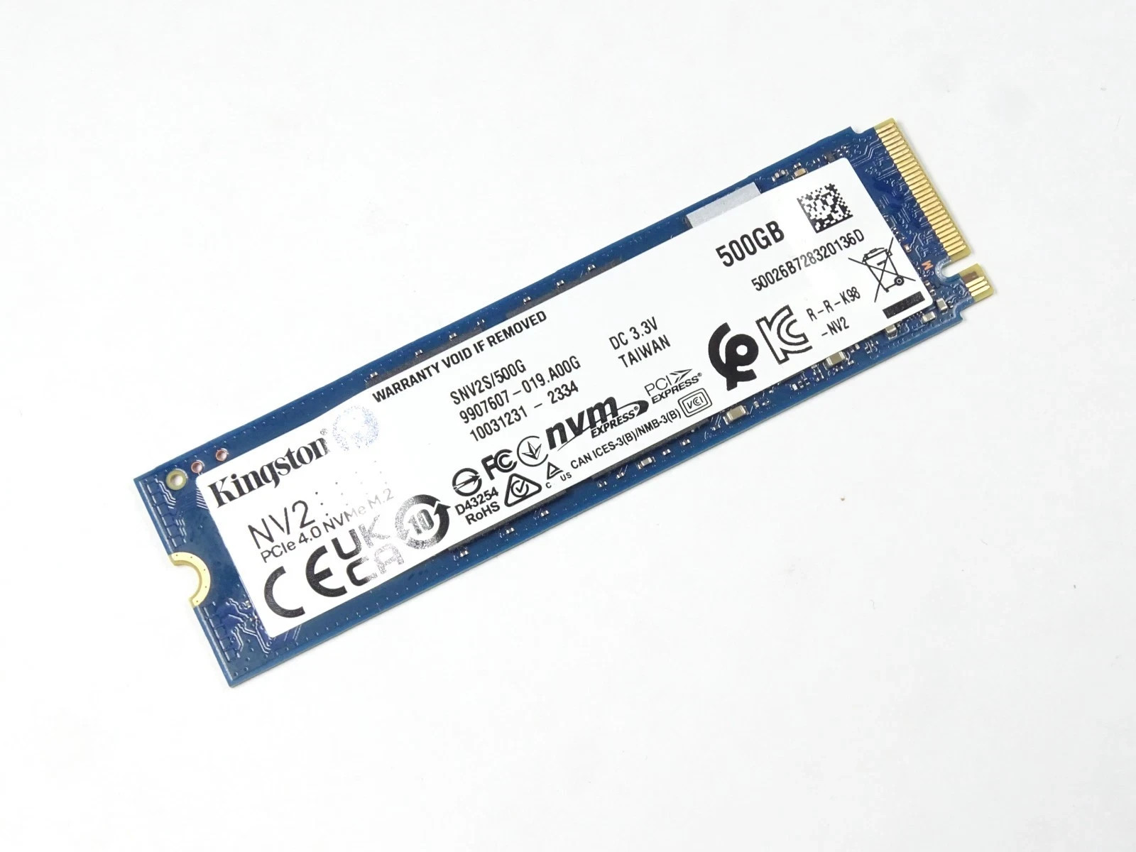 Kingston NV2 500GB M.2 NVMe Internal SSD (SNV2S/500G) WIN 11 PRO INTALLED