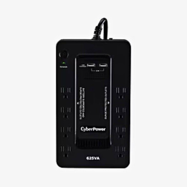 CyberPower Standby Series ST625U 625VA 300W 8-Outlet UPS Surge Protection Black