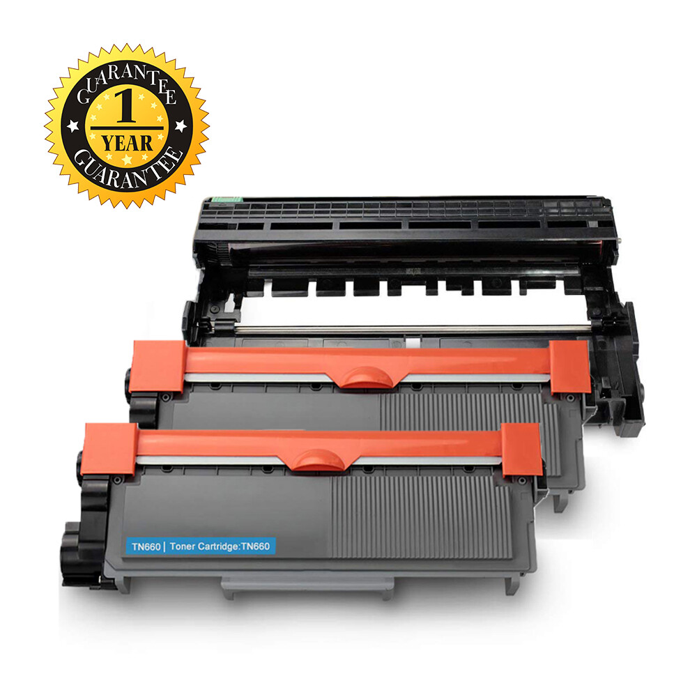 1 x DR630 Drum + 2 x TN660 Toner For Brother HL-L2320D HL-L2340DW MFC-L2720DW