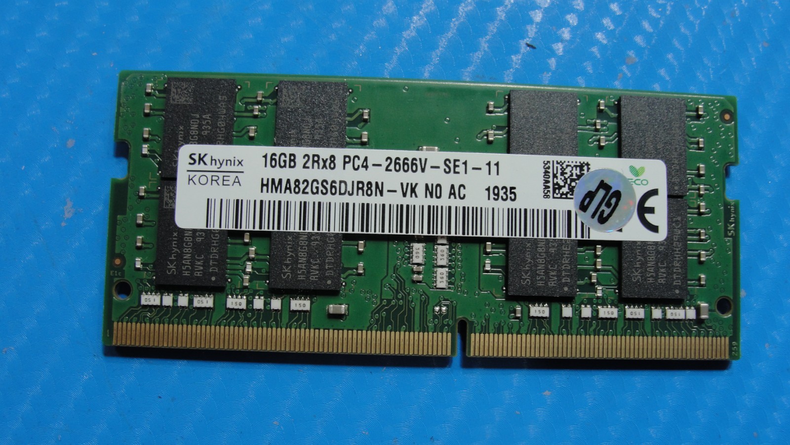 Dell 5401 SK Hynix 16GB 2Rx8 PC4-2666V SO-DIMM Memory RAM HMA82GS6DJR8N-VK