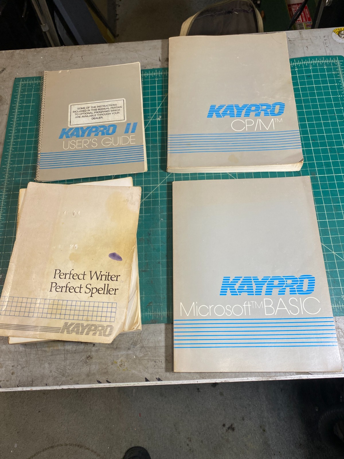 Kaypro II Manuals - lot of 4 - CP/M, MS BASIC, Perfect Writer, User Guide