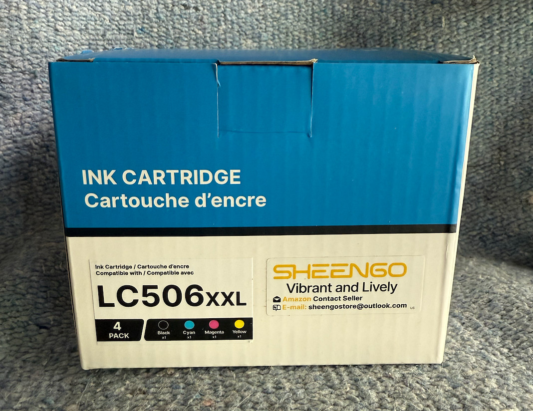 LC506XXL High Yield Ink Cartridges for Brother MFC-J4555DW J4355DW 4PK