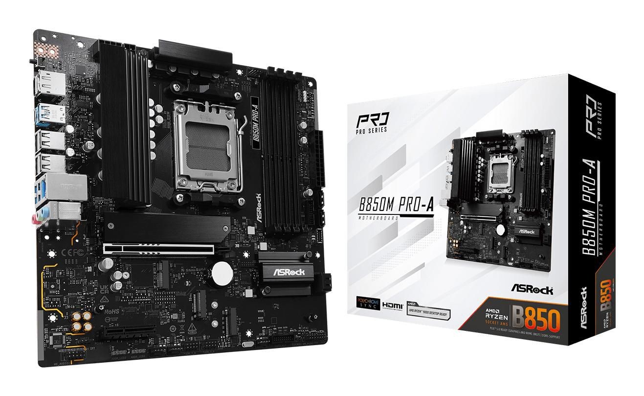 Asrock W129182042 90-MXBR80-A0UAYZ B850M Pro-A Amd B850 Socket Am5 Micro At ~E~