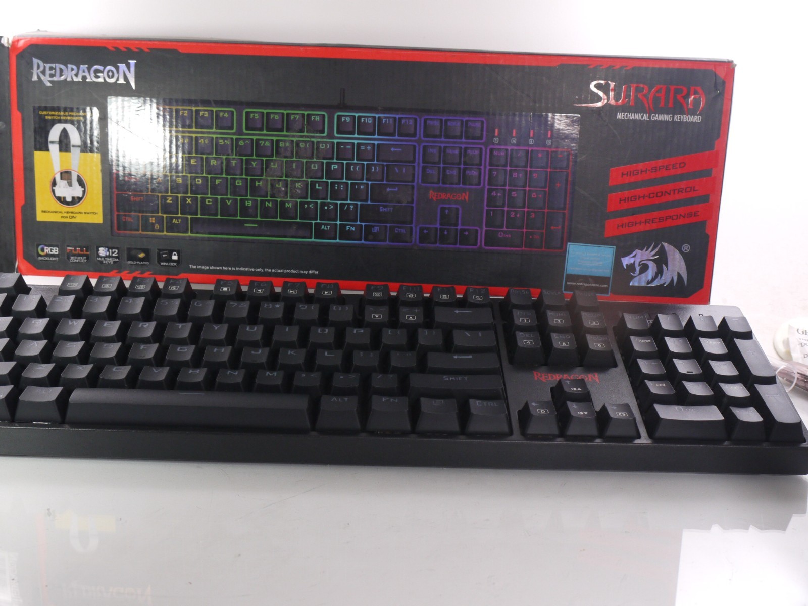 RedDragon SURARA  MECHANICAL Gaming Keyboard HIGH SPEED,HIGH CONTROL, HIGH RESPO
