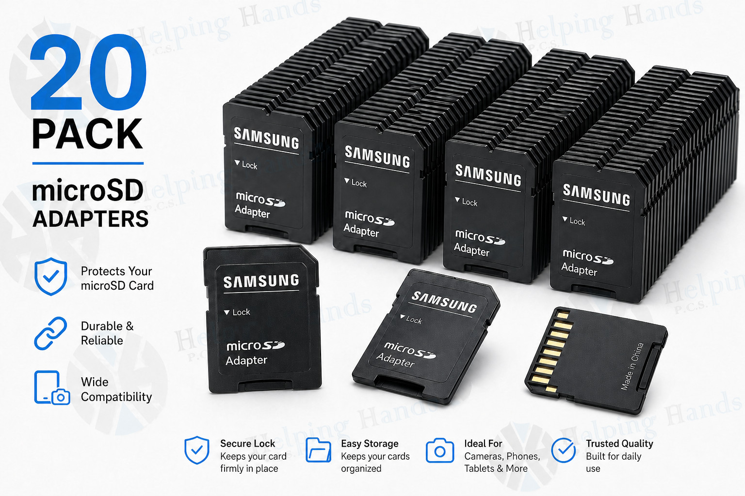 20 x OEM Samsung microSD micro SD to SD SDHC Adapter fit 4GB 8GB 16GB 32GB 64GB