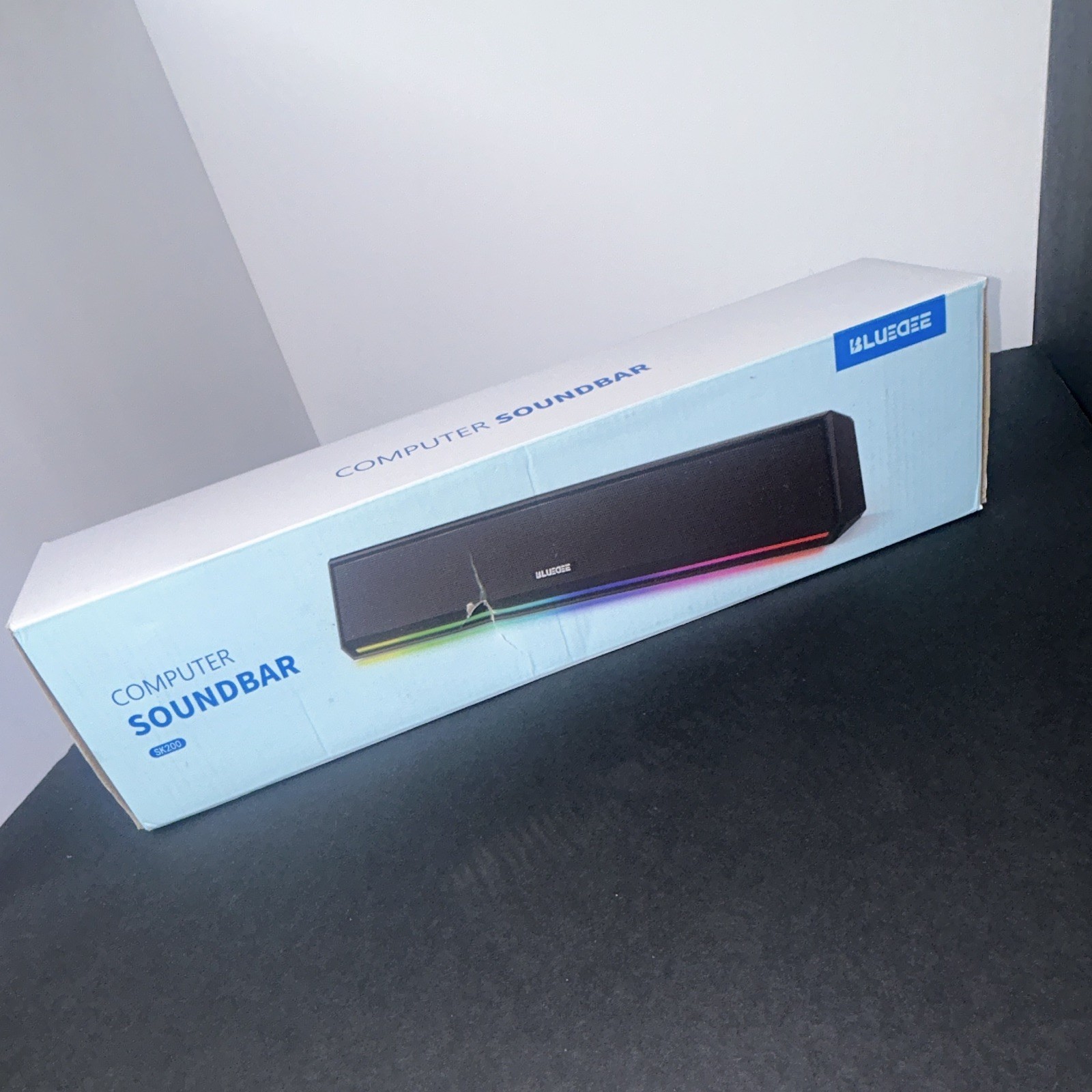 BLUEDEE SK010 Wired/Bluetooth 2.0 Computer Soundbar Black RGB Illuminated