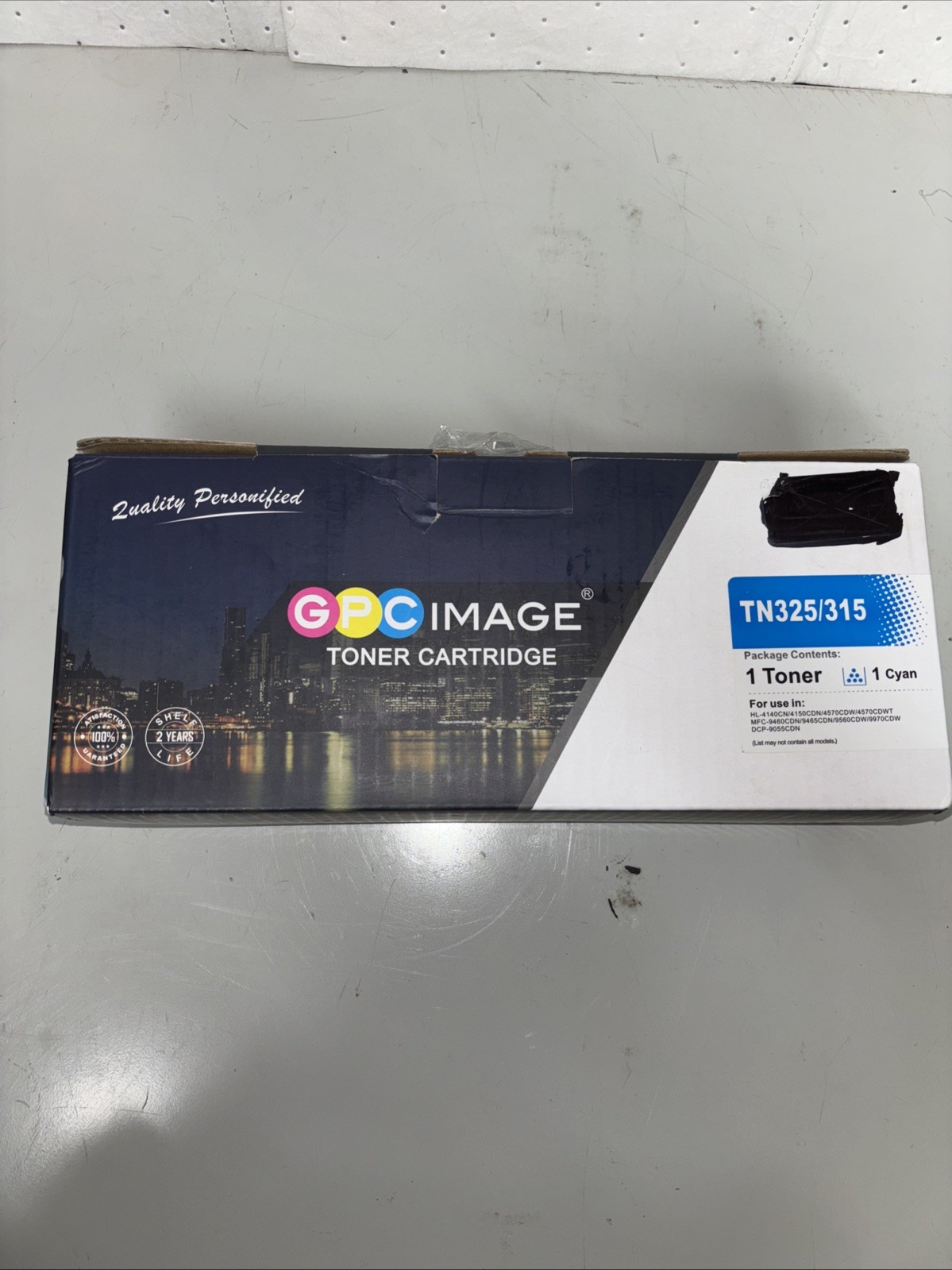 GPC Image TN325/315Laser TonerCartridge  (1)Cyan open box sealed cartridge 