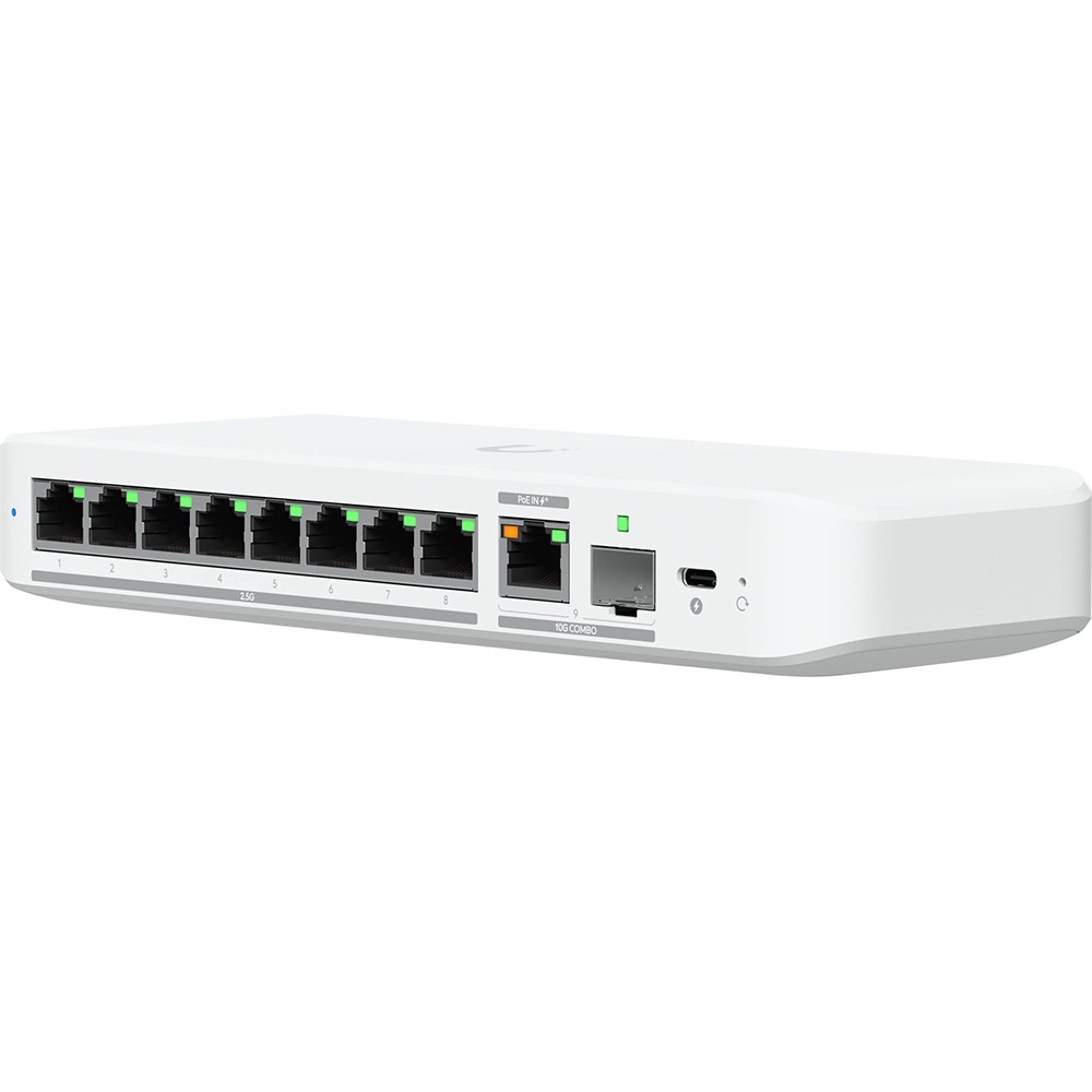 Ubiquiti Inc Flex 2.5G 8-Port Managed Network Switch in White - USW-Flex-2.5G-8
