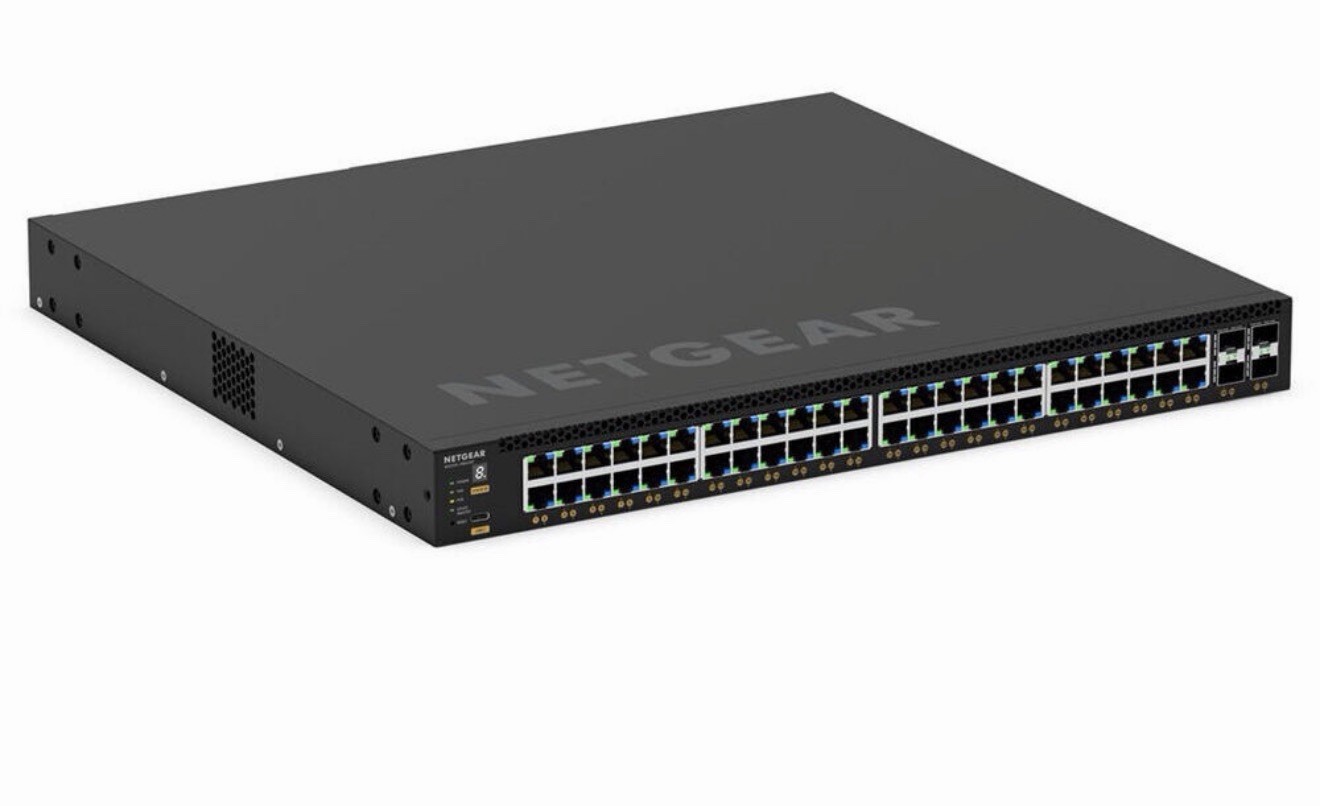 Netgear  48 Gigabit PoE+ 236W Switch 4 10G-X SFP+ Model GSM4352-100NES 10yr Warr