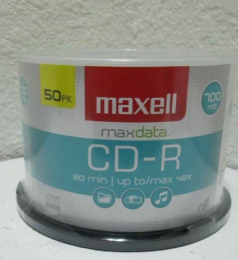 Maxell MaxData 50 PK 700 MB 80 Min 