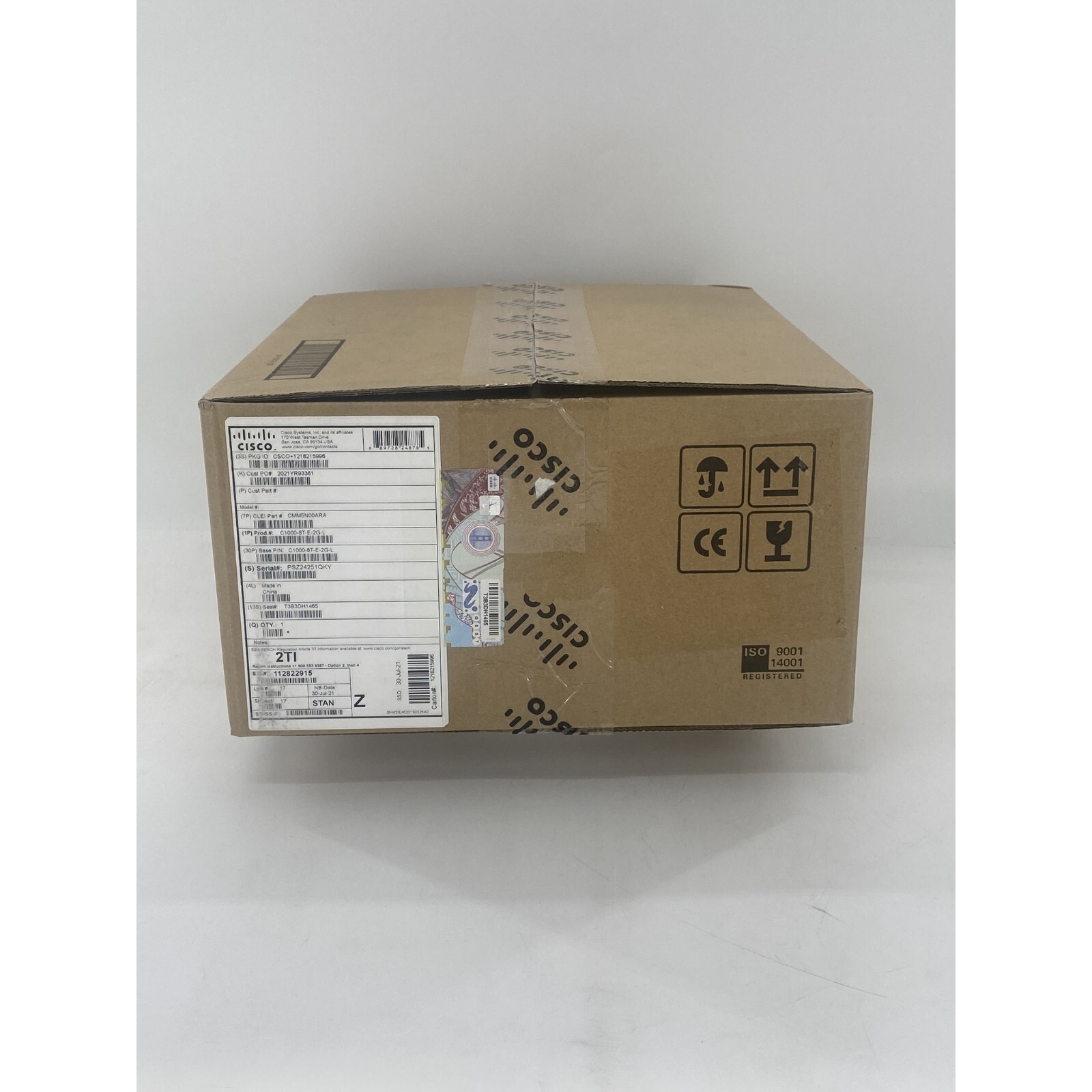Cisco C1000-8T-E-2G-L  2x1G SFP USED