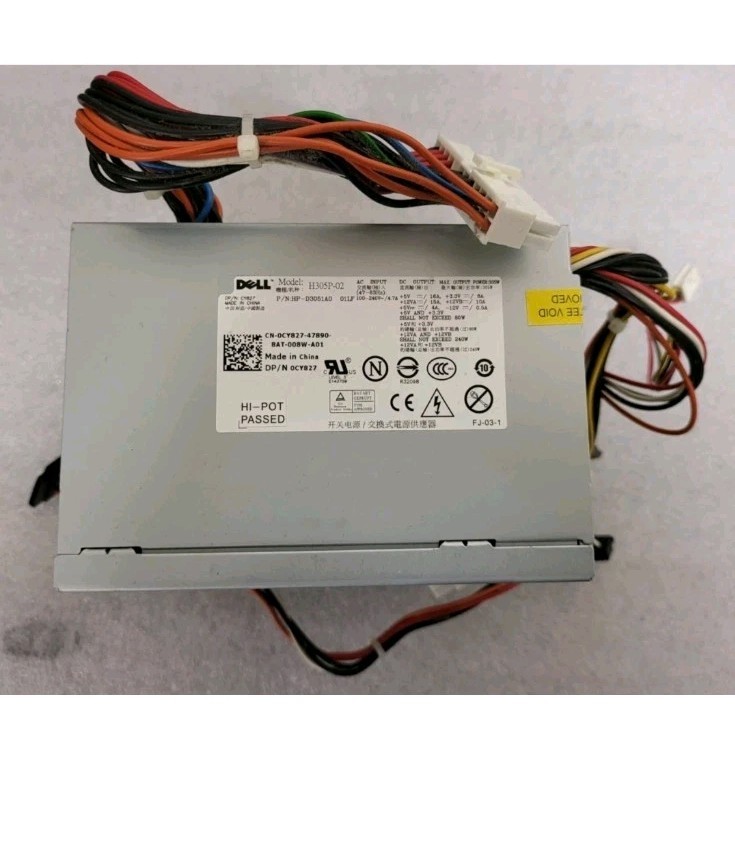 Genuine Dell 305W Power Supply 0NH493 PW114 WU133 XK376 0CY827 0MH495 XK376 USA