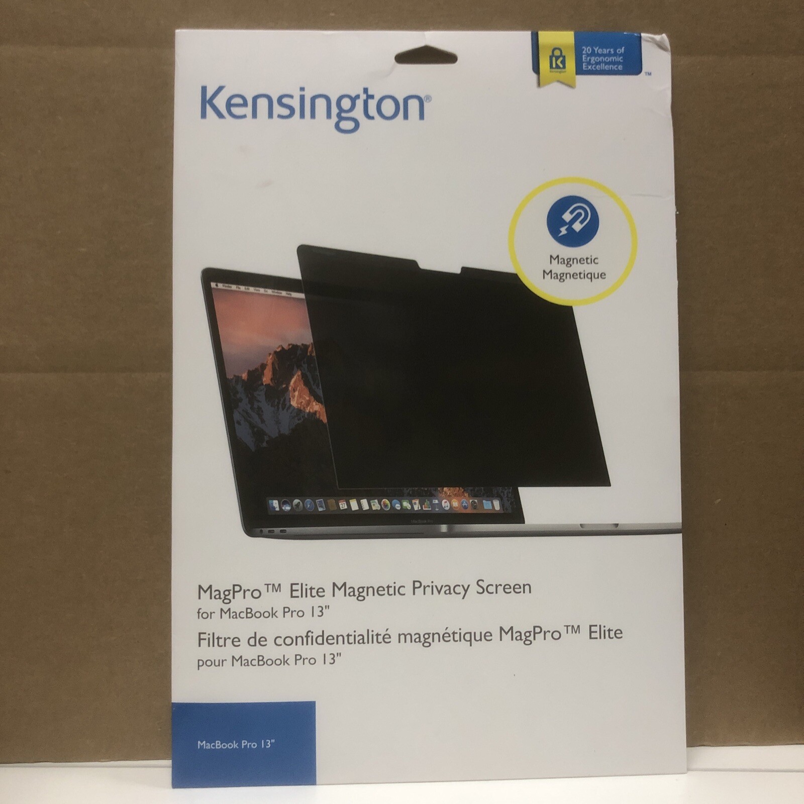 SEALED Kensington MagPro™ Elite Magnetic Privacy Screen for MacBook Pro 13"