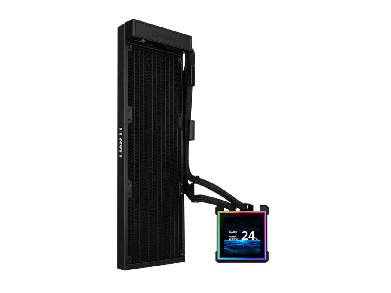 Lian Li Hydroshift II-S 360 Liquid CPU Cooler - 3.4" IPS LCD Square Screen - Dai