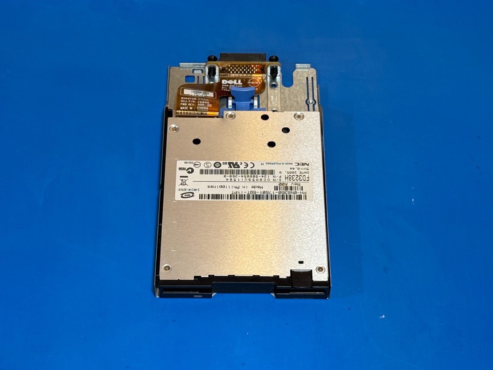 Dell NEC FD-3238H 3.5in 1.44MB Slim Floppy Disk Drive P/N 0N8360 N8360