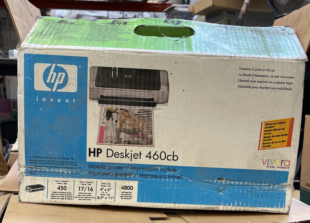 HP Deskjet 460cb Mobile Printer Never Been Used New In Box Open Box Condition 
