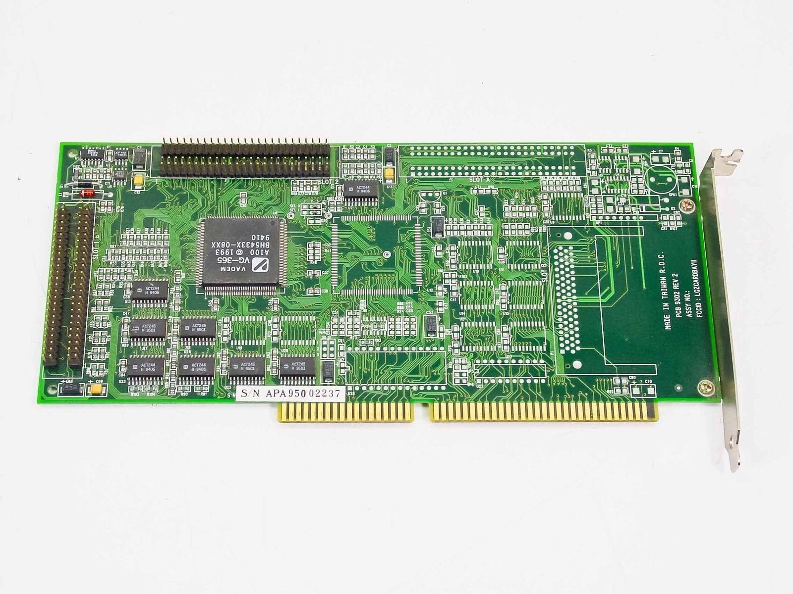 Vadem VG-365 PCB 9302 Rev 2 Dual SCSI Controller Card ISA Bus LGZCARDBAYII
