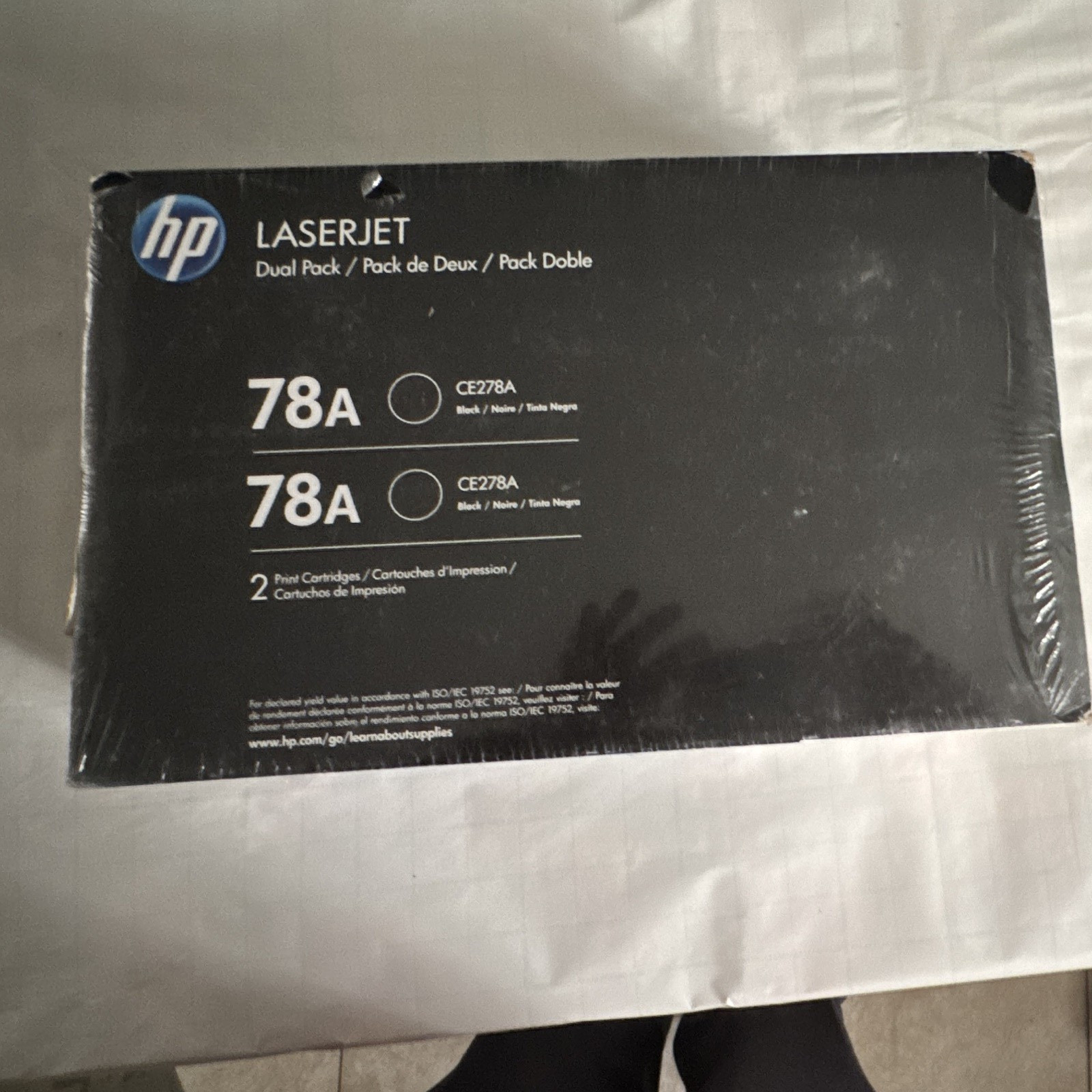HP 78A CE278AD Black Toner Cartridge Dual Pack