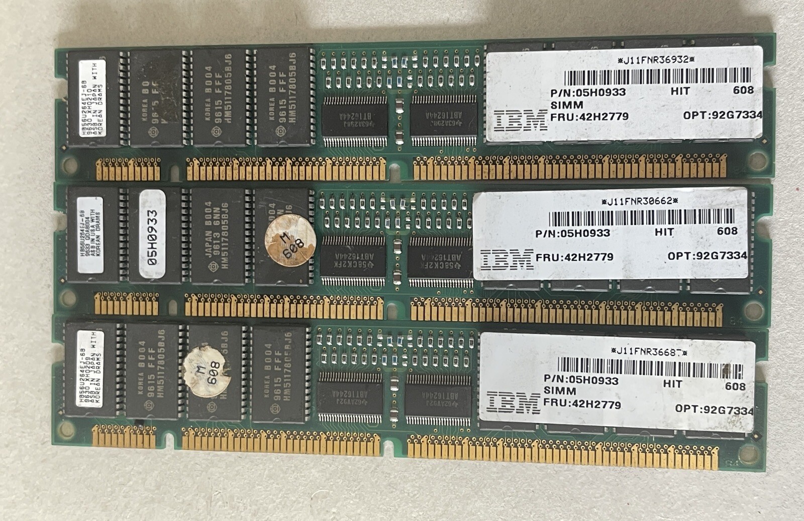 IBM 05H0933 16MB Memory DIMM RAM 60NS Non-Parity
