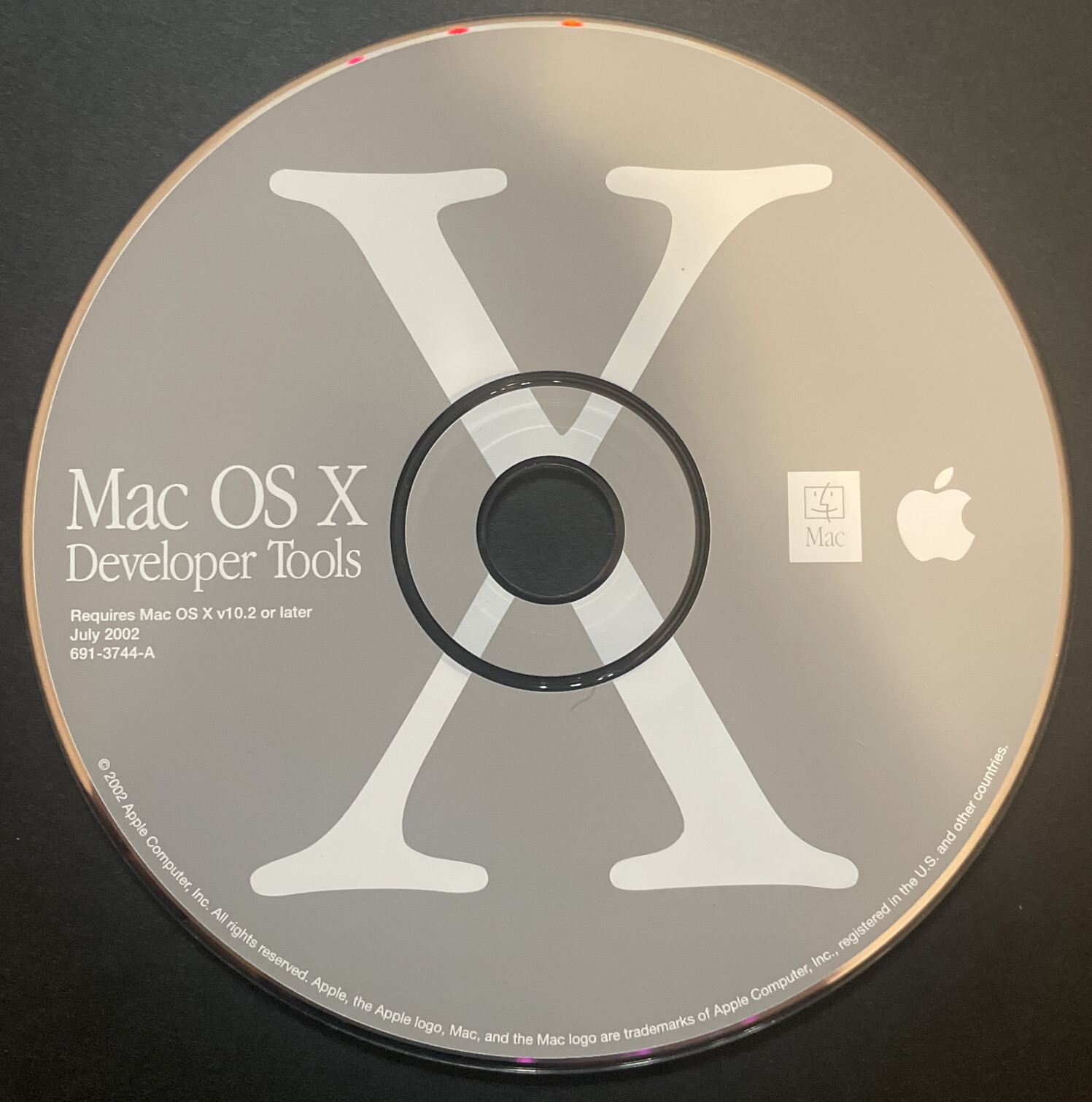 Mac OS X Developer Tools v10.2 or later CD-ROM (2002)