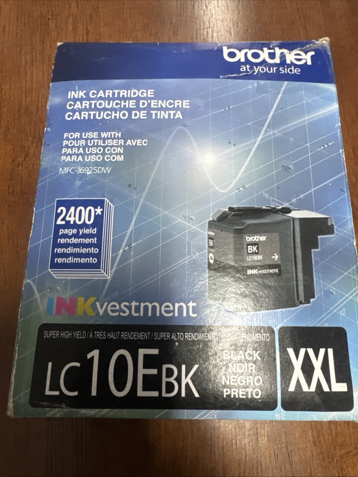 Brother LC10EBK XXL Black Ink Cartridge Ex. 06/2026