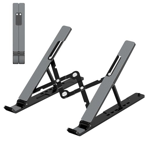 Adjustable Laptop Stand Portable Foldable Desk Riser Holder for 10-15.6" Laptop