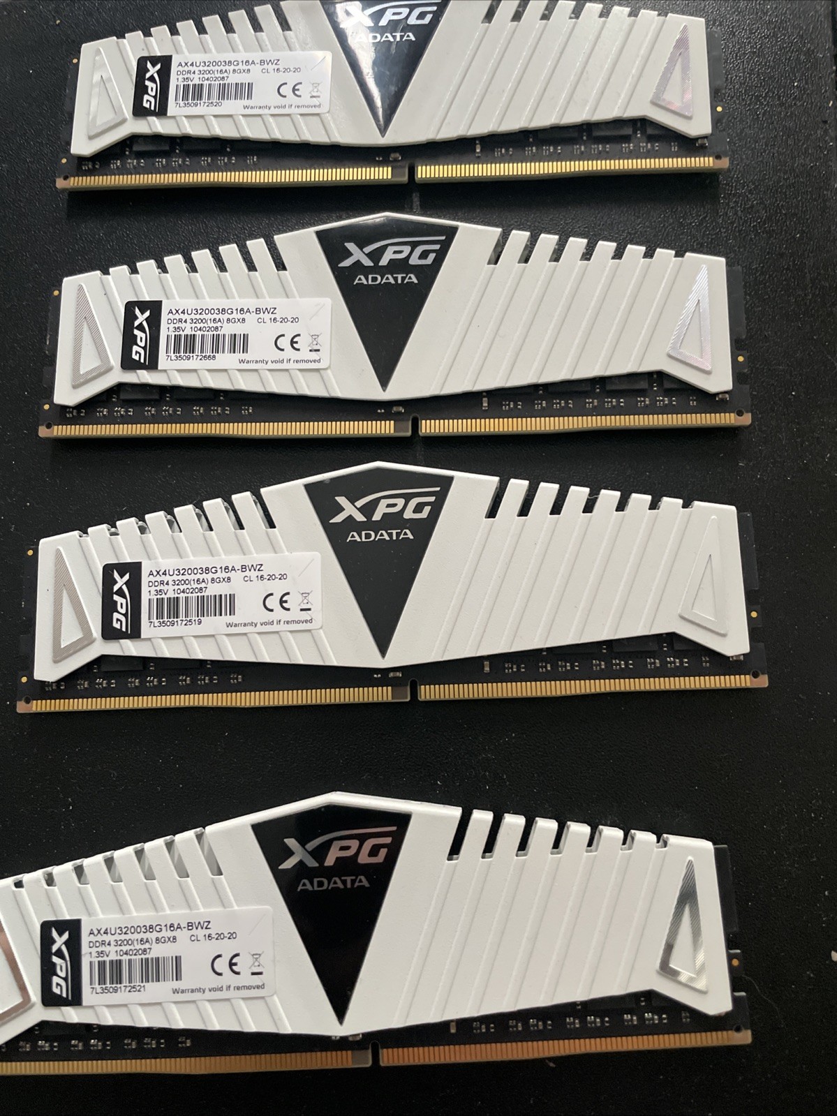 ADATA 32GB DDR4 3200mz (4x8gb)