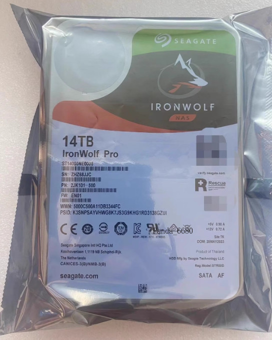 Suitable for Seagate IronWolf Pro NAS ST14000NE0008 14TB 7200RPM SATA  256MB HDD