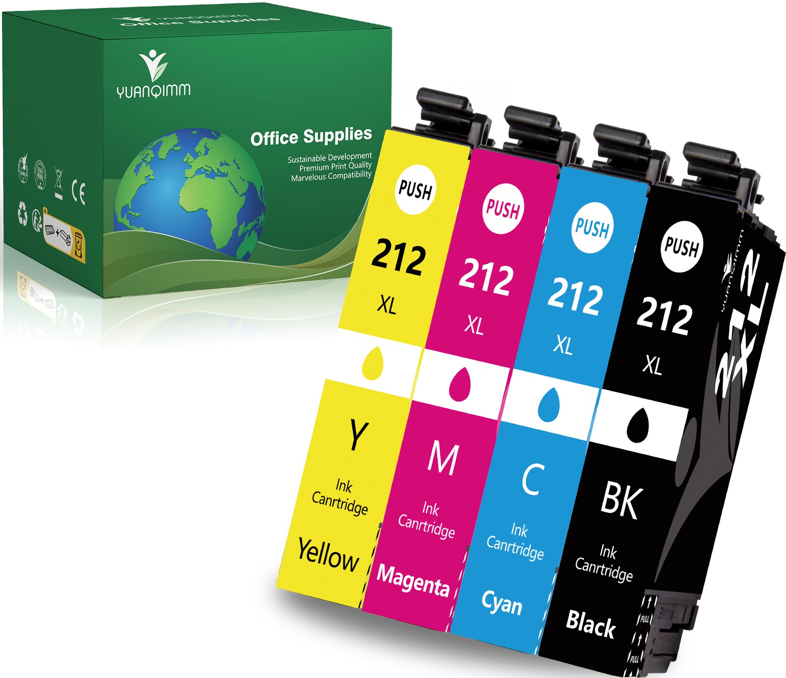 212XL T212XL Ink Cartridges  For Epson WorkForce WF-2830 WF-2850 XP-4100 4105