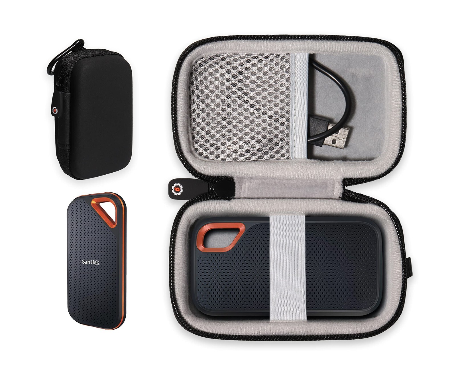 getgear zipper case for SanDisk Extreme, Extreme Pro Portable SSD