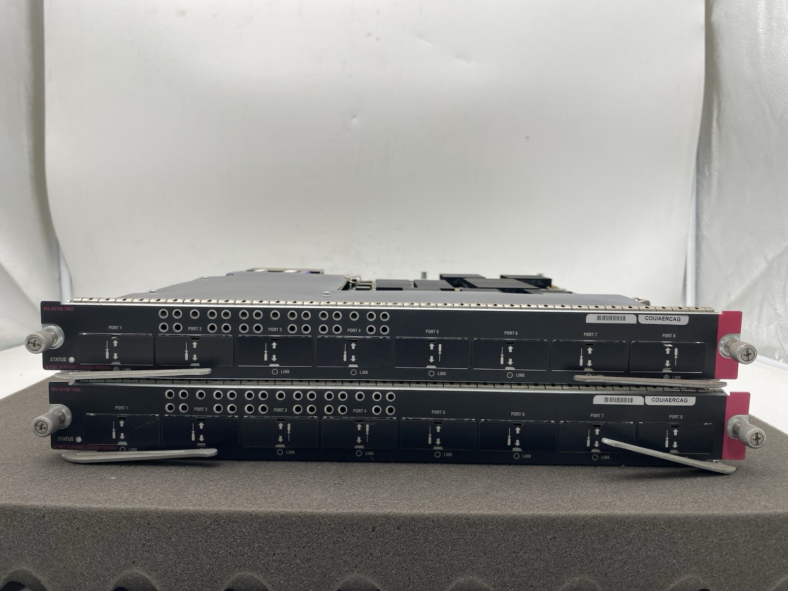 Lot of 2 Cisco WS-X6708-10GE 8 Port 10 Gigabit Ethernet Interface Module