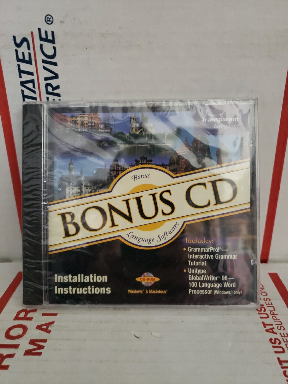 Transparent Language Inc BONUS CD Language Software - NEW Sealed - #171