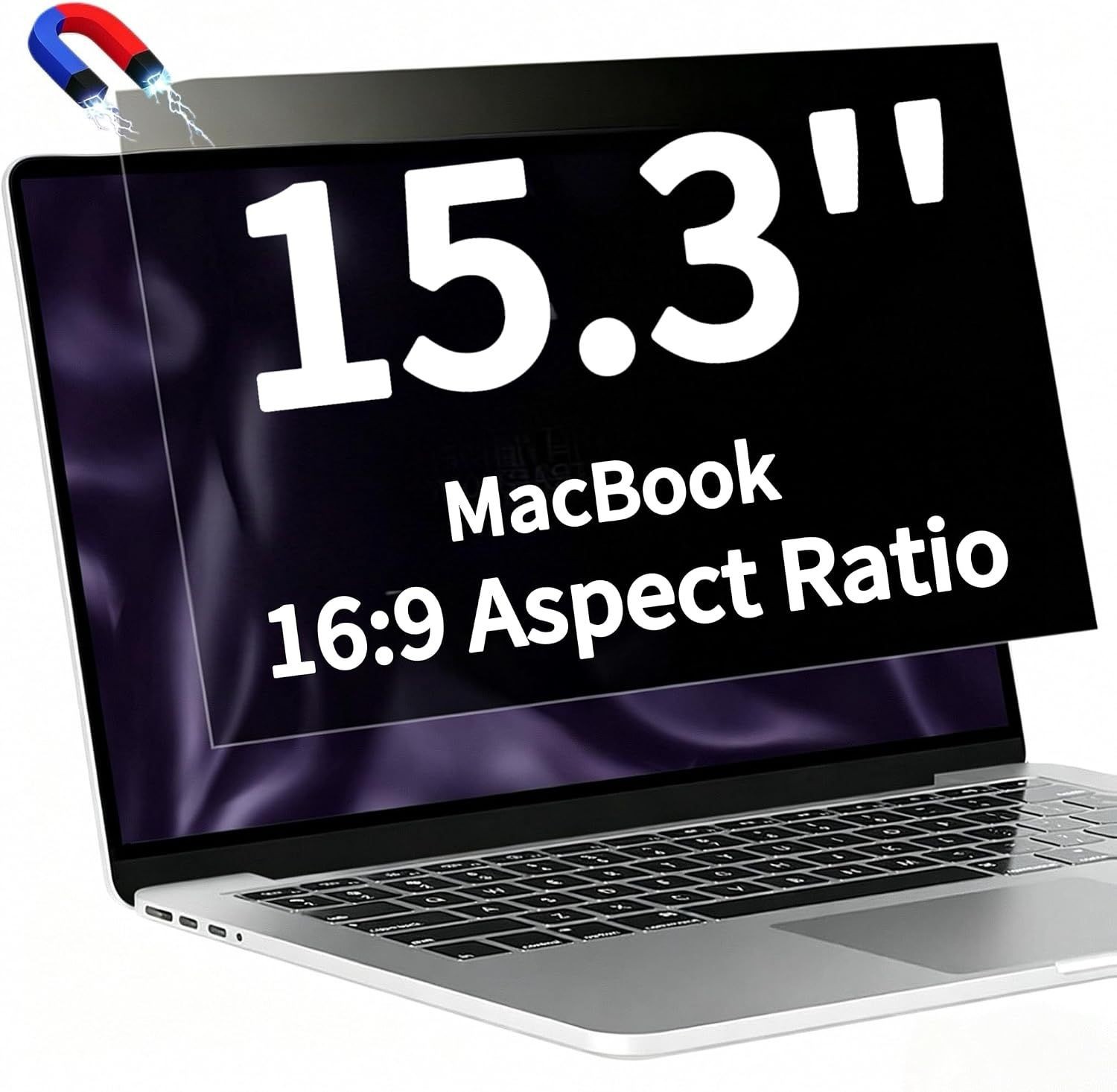 Magnetic Privacy Protection Film for 15.3-inch MacBook, Detachable