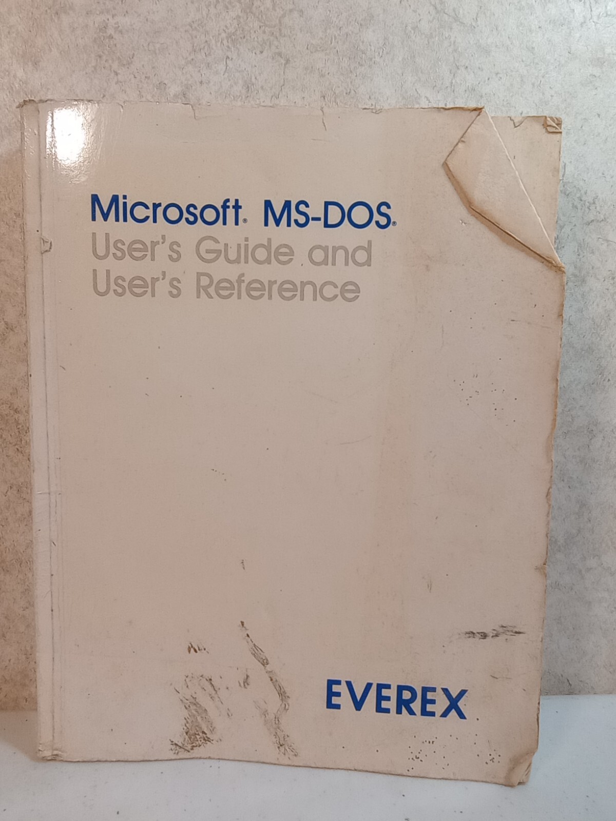 Everex  Microsoft MS-DOS 3.3 User Guide  Operating System Vintage